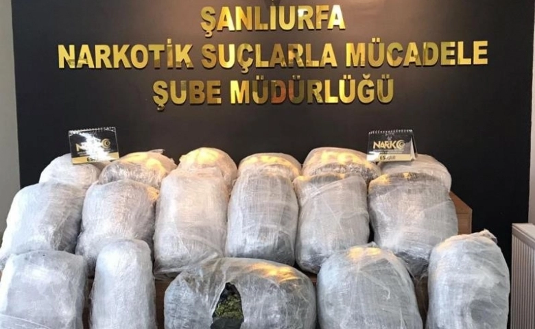 Şanlıurfa'da 104 kilo esrarın ele geçirildiği operasyonda 7 tutuklama