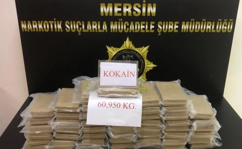 Mersin Limanında 60 kilo kokain ele geçirildi