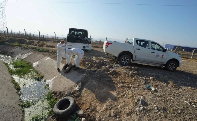 Kahramanmaraş’ta 200 ton atık araç lastiği toplandı