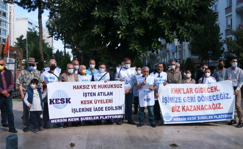 KESK Mersin’de açıkladı; Faşizme ve karanlığa asla teslim olmayacağız