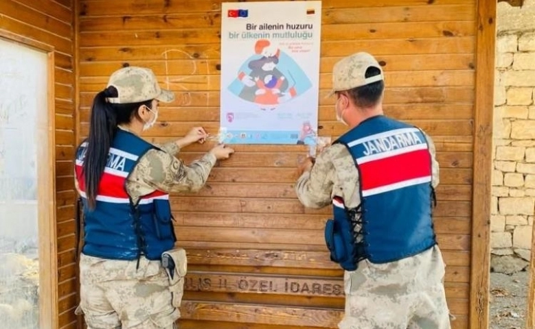 Kilis'te Şiddet gören kadınlara jandarma desteği