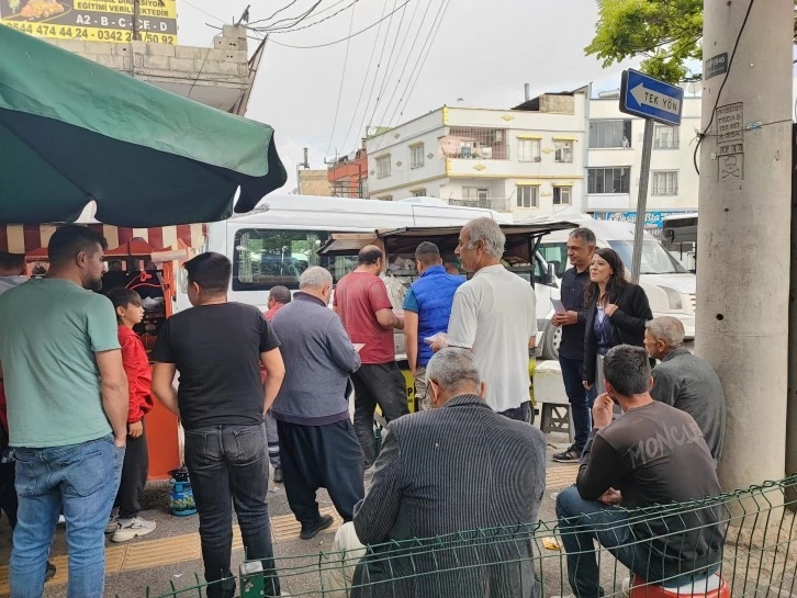 Halkın, emekçinin vekili Karaca, sabahın ilk ışıklarında sahada