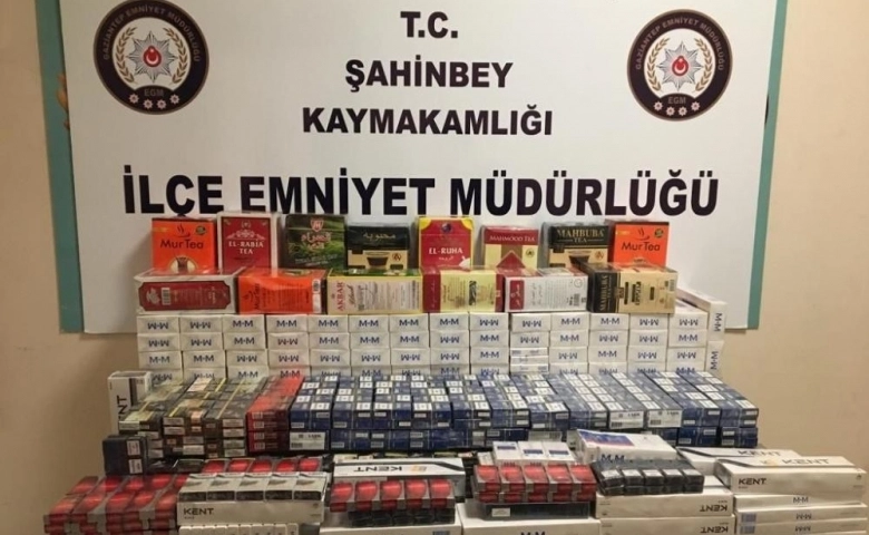 Gaziantep'te bin 528 paket gümrük kaçağı sigara ele geçirildi