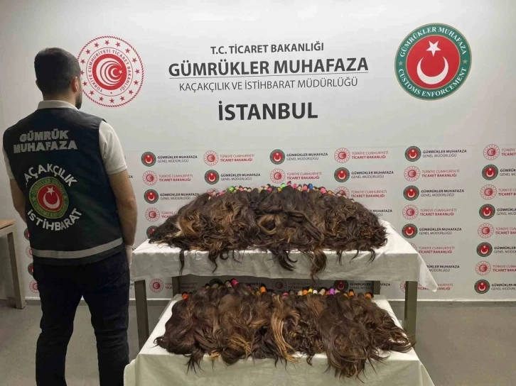 Havalimanı’nda 68 kilo insan saçı ele geçirildi