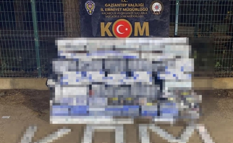 Gaziantep'te 17 bin 130 paket kaçak sigara ele geçirildi