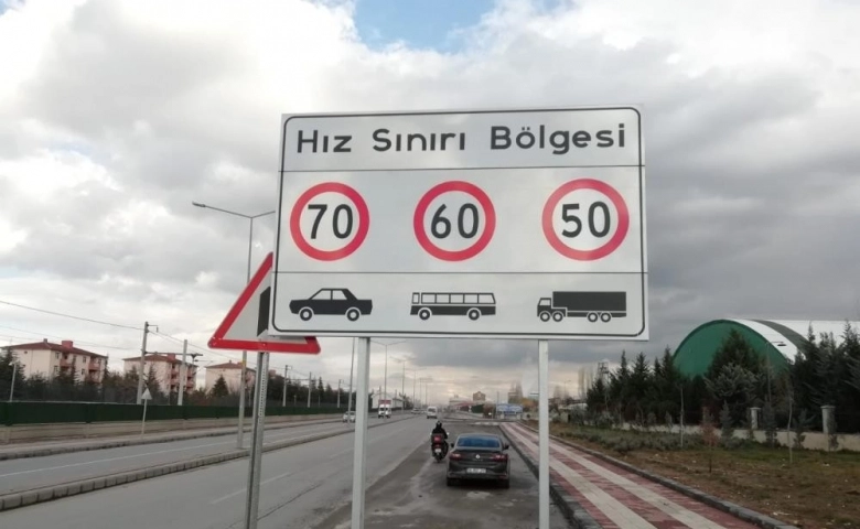 Malatya’da hız limitleri yeniden belirlendi