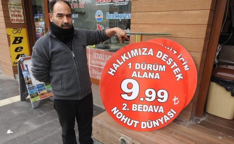 Dolar düştü, nohut dürümde kampanya başladı