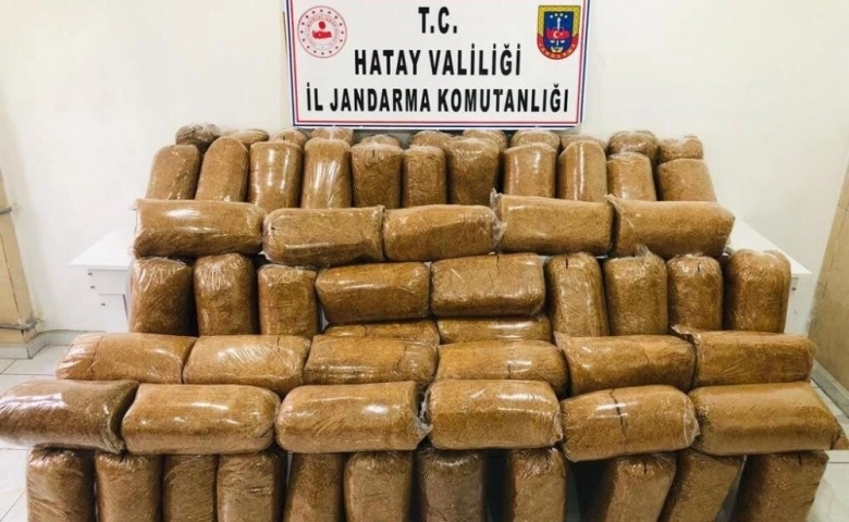 Hatay’da 450 kilo kaçak tütün ele geçirildi