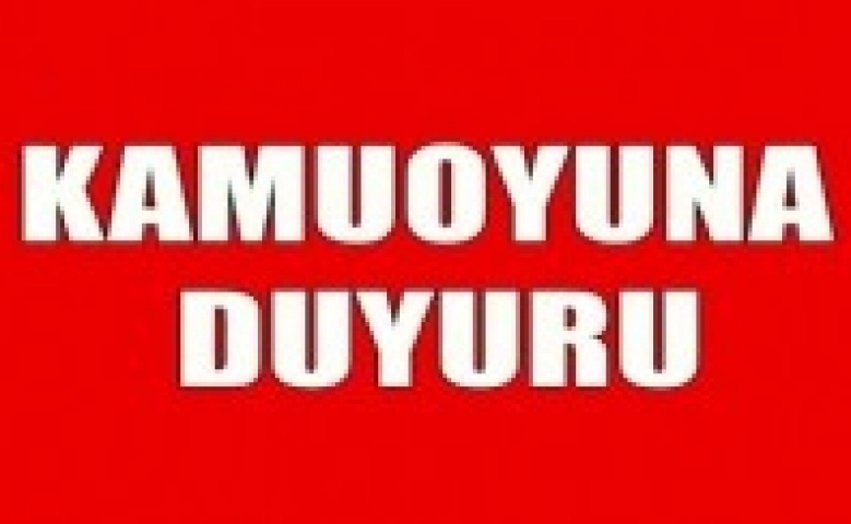 Mersin Büyükşehir’den Kamuoyuna Duyuru