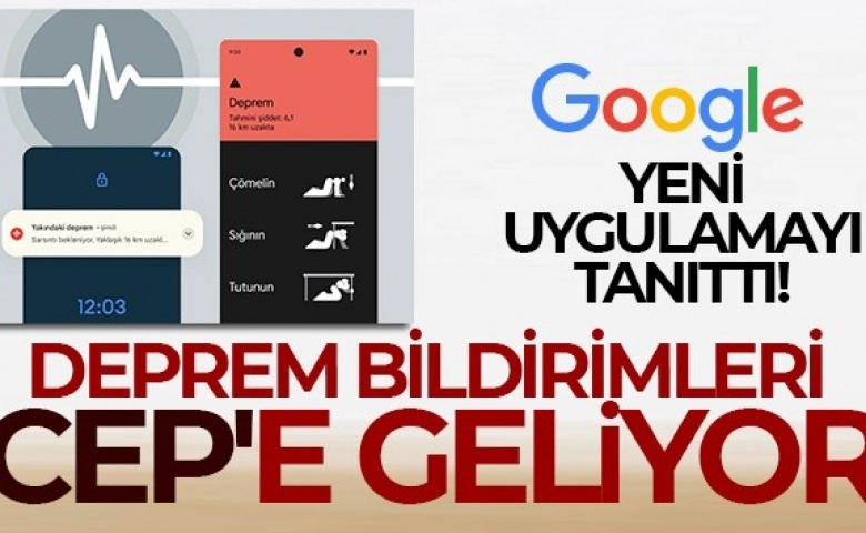 Deprem bildirimleri 'cep'e geliyor