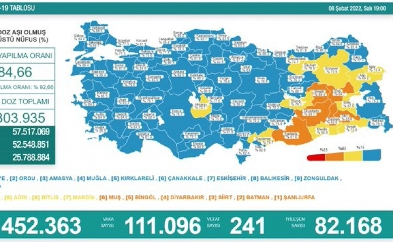 Korona virüsten 241 kişi hayatını kaybetti