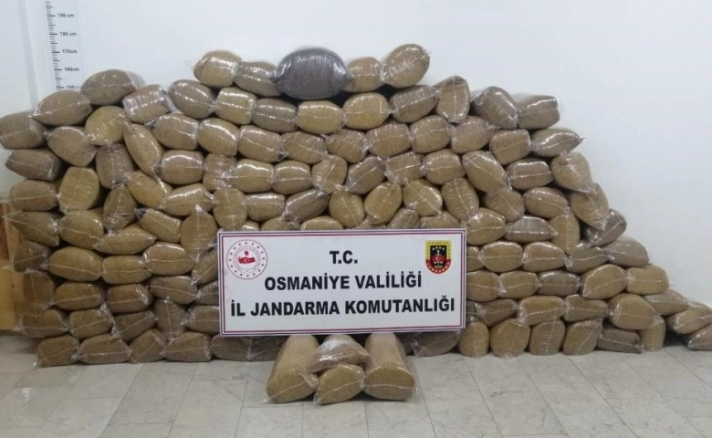 Osmaniye'de 710 kilo kıyılmış tütün ele geçirildi