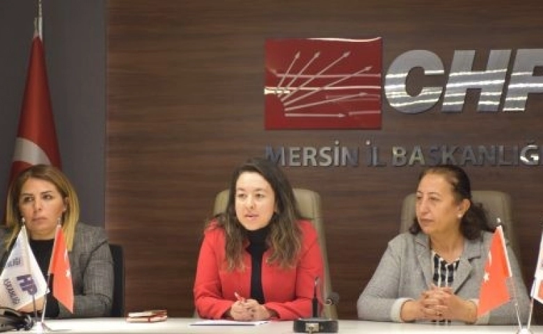 CHP Mersin Kadın Kolları Başkanı Genç: Erkek şiddetine, artık yeter