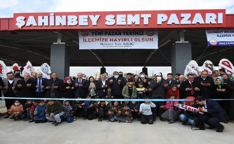 Oğuzeli Semt pazarı törenle hizmete açıldı