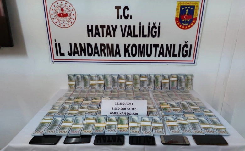 Hatay'da 1 milyon beşyüz bin dolarlık sahte para operasyonu