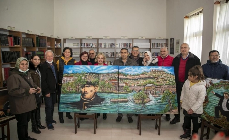 Gazi Çiftliğinde Ressam Nazan Kundak sergisi açıldı