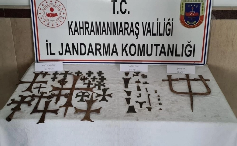 Kahramanmaraş’ta 44 adet tarihi eser ele geçirildi