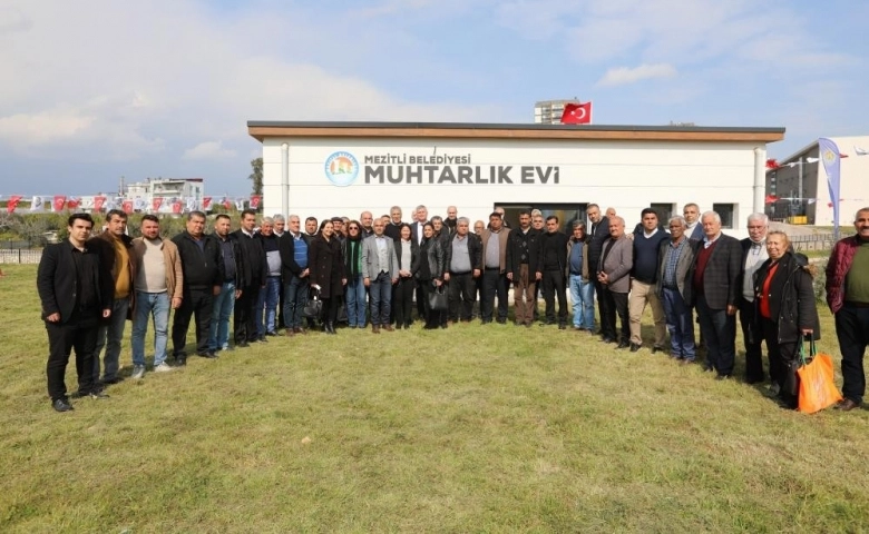 Mezitli'de muhtarlık evi açıldı