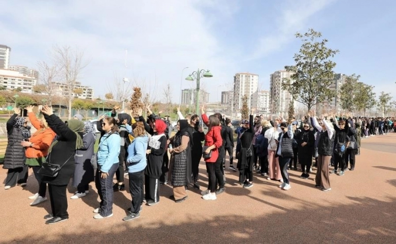 Şehitkamil Vadi Park’ta sağlığa adım attılar