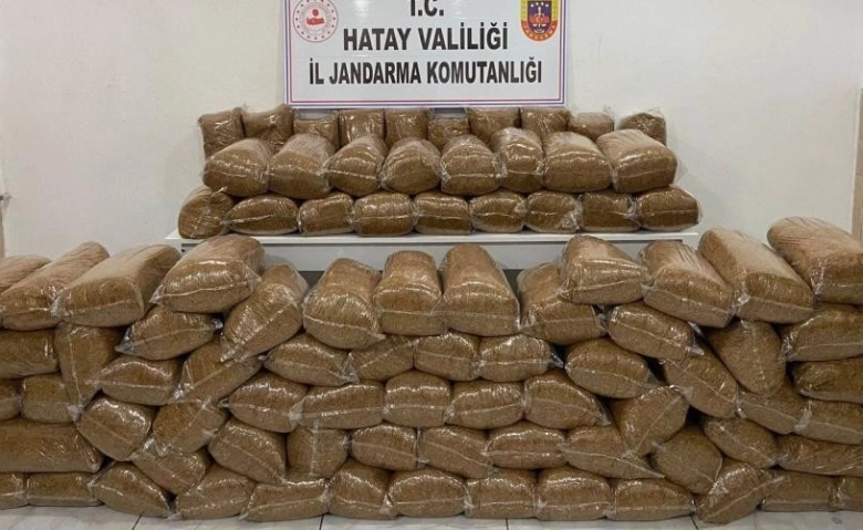 Hatay'da 460 kilogram kaçak tütün ele geçirildi