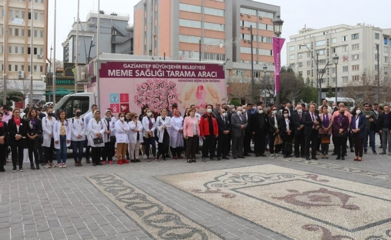 Gaziantep'te Kanser Haftası'nda bilinçlendiren etkinlik