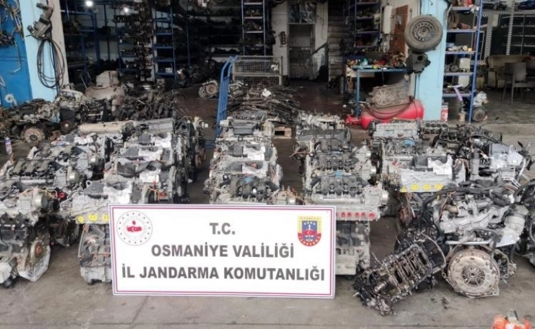 Osmaniye’de 2 milyonluk motor bloğu operasyonu