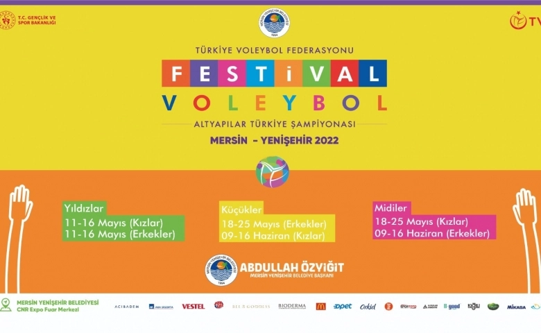 Mersin Yenişehir’de voleybol festivali düzenleniyor