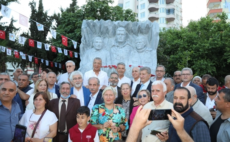 Devrimci önderlerden 3 fidanın anıtı  Mersin'e dikildi