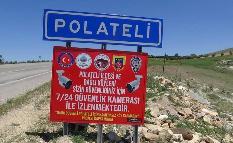 Kilis'in Polateli ilçesine bağlı  köyler kameralar ile donatıldı