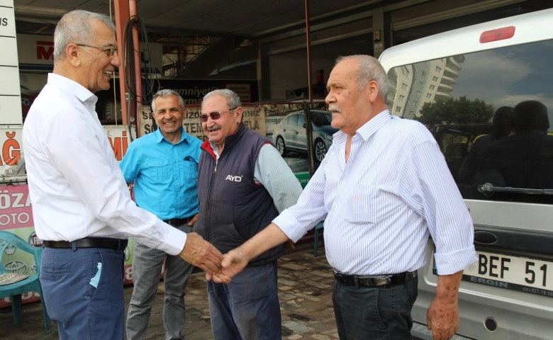 Mezitli Belediye Başkanı Tarhan, sanayi esnafını ziyaret etti