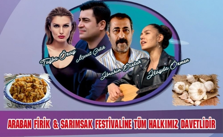 Araban'da  Frik ve Sarımsak Festivali