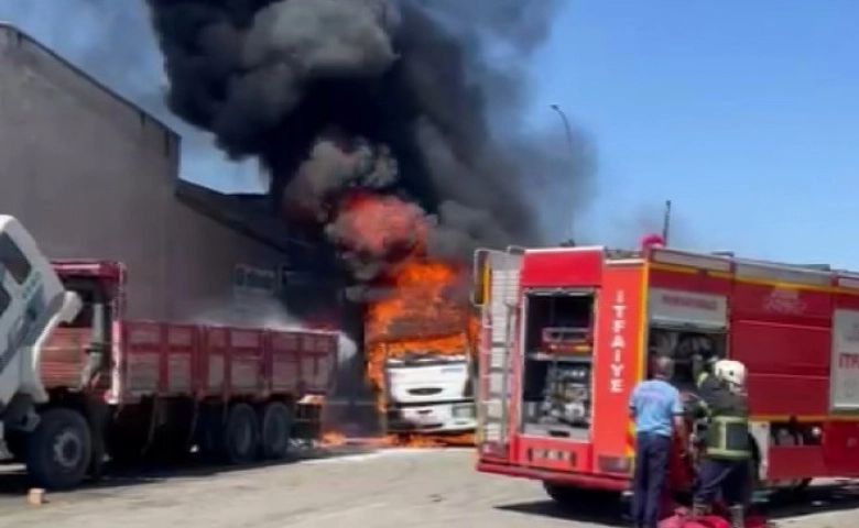 Son Dakika Gaziantep Oto Sanayi sitesinde patlama