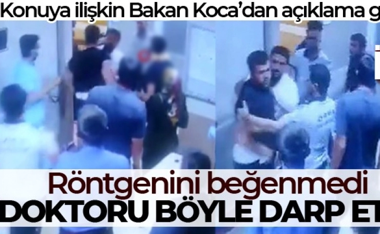 Hastanede çekilen röntgeni beğenmedi, doktoru böyle darp etti