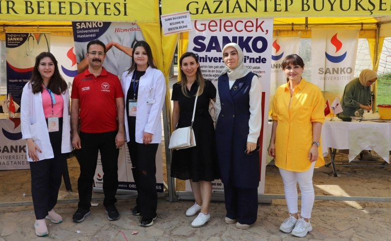 Sanko Üniversitesi “Sağlıklı Yaşam Festivali”nde