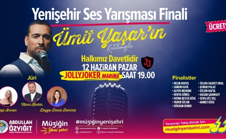 Mersin Yenişehir Belediyesi Ses Yarışması’nda final hazırlığı