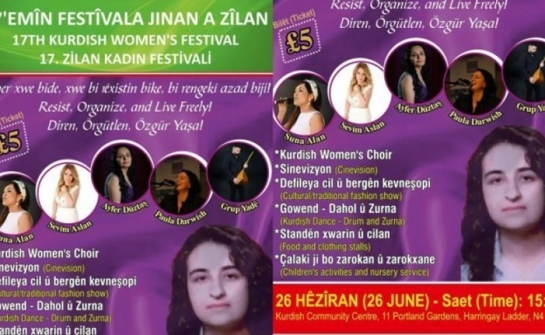 İngiltere’de 17. Zilan Kadın Festivali düzenleniyor