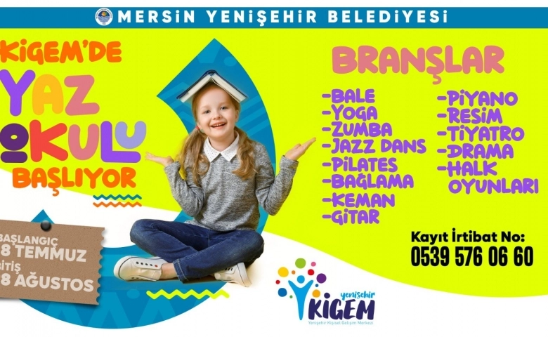 Yenişehir Belediyesi KİGEM’de yaz okulu kurs kayıtları başladı