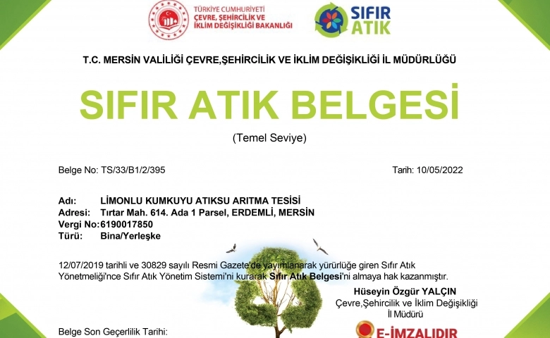 MESKİ’nin sıfır atık belgeli hizmet noktası sayısı 17’ye yükseldi