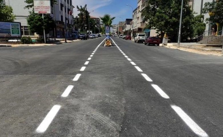 Araban’da yollar sıfır sıcak asfalt ve çizgilerle güzelleşti