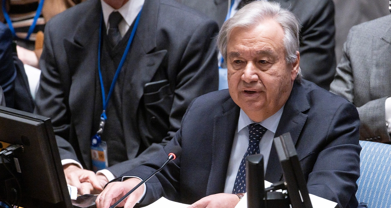 Guterres: “Acil insani ateşkes çağrımı yineliyorum