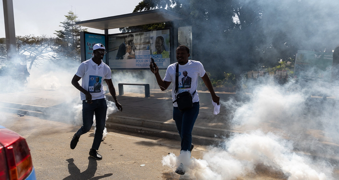 Afrika ülkesi Senegal’de cumhurbaşkanlığı seçim protestosu