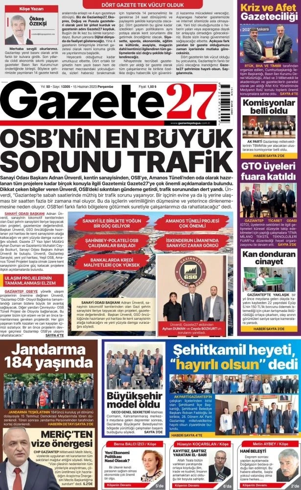 Gaziantep’te 4 gazete birleşti