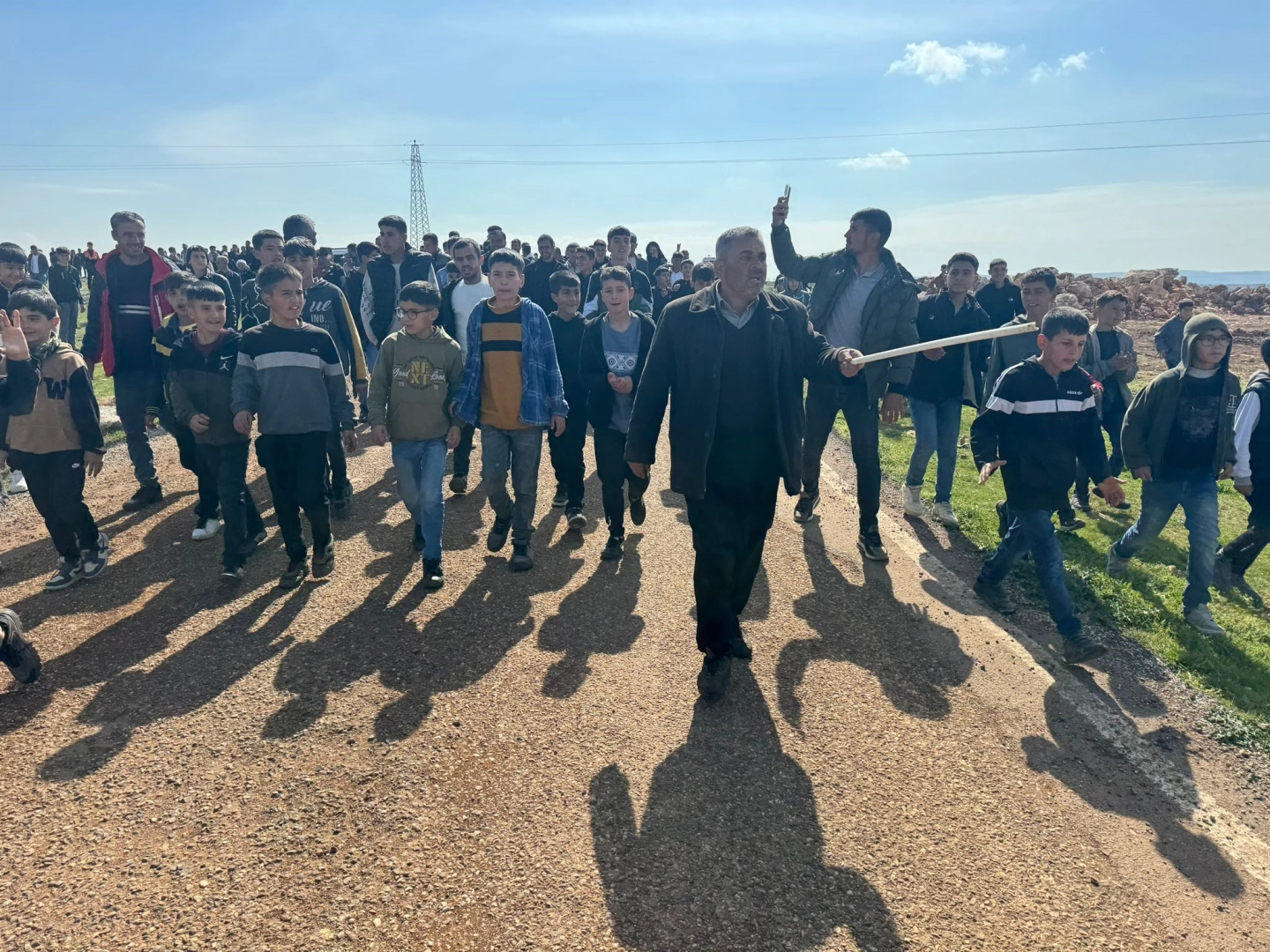 Gaziantep’te Meraları satılan köylülerden protesto yürüyüşü