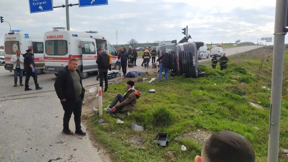 Tekirdağ'da katliam gibi kaza: 5 ölü, 10 yaralı