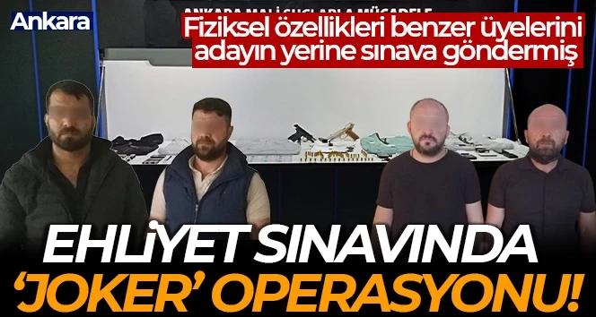 Ehliyet sınavında akıl almaz kopya düzeneği