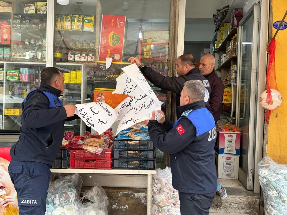 Kilis'te Arapça tabelalar söküldü