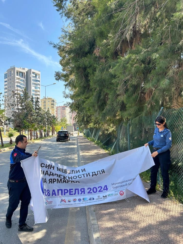 Mersin Mezitli Belediyesi, Türkçe harf kullanılmayan tabelaları kaldırdı