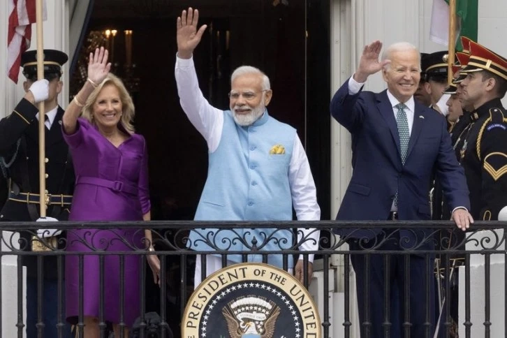 ABD Başkanı Biden, Hindistan Başbakanı Modi'yi Beyaz Saray'da ağırladı