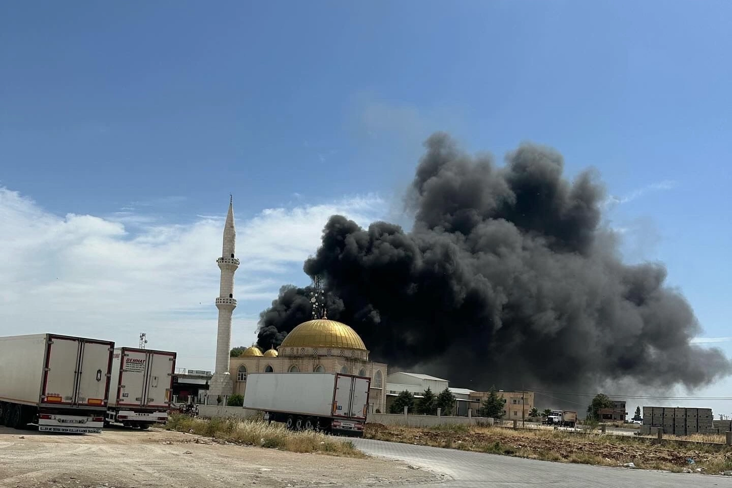 Mardinde korkutan yangın