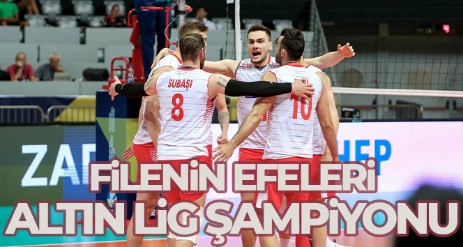 A Milli Erkek Voleybol Takımı Avrupa Altın Ligi şampiyonu